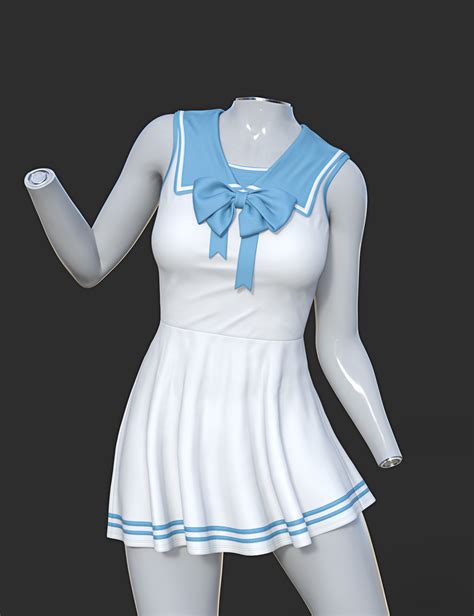 DForce SU Sailor Outfit For Genesis 9 8 1 And 8 Female Daz 3D