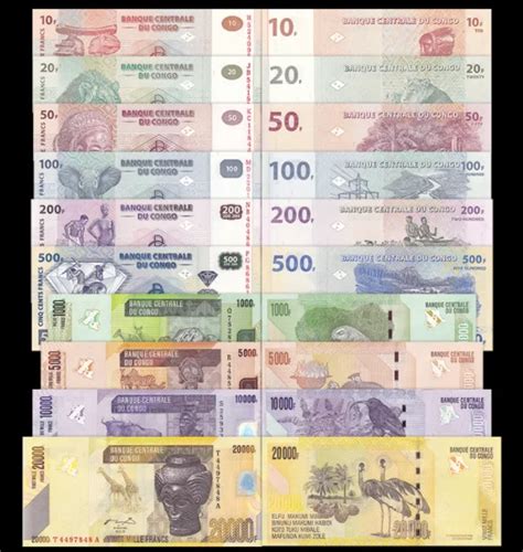 Oryginalne Banknoty 2003 2020 Kongo 10 20000 Frank W UNC