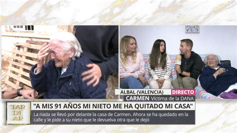 La desesperación de Carmen una anciana de 91 años cuyo nieto le ha