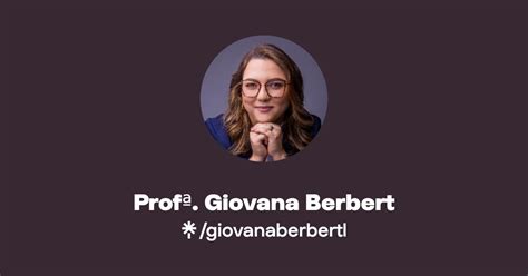 Prof Giovana Berbert Instagram Tiktok Linktree