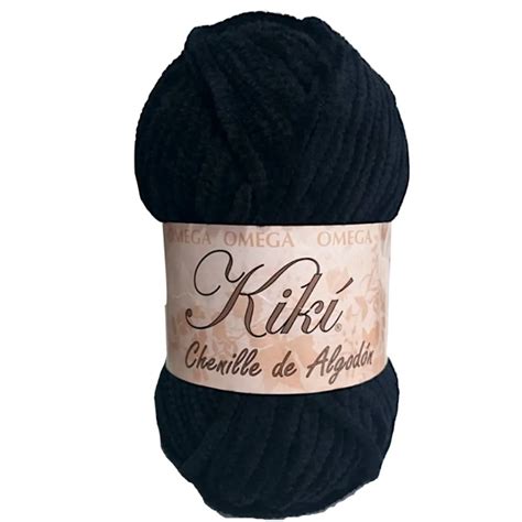 Hilaza Kiki Chenille 100 Algodón Negro