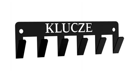 Wieszak Na Klucze Napis Klucze Czarny Loft