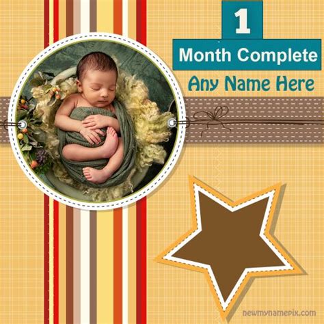 Photo Frame Download 1 Month Old Baby Wishes Profile