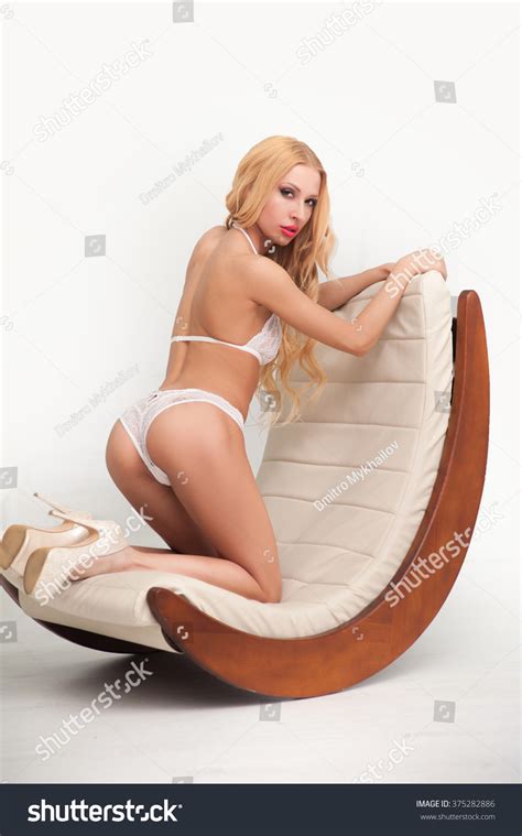 Beautiful Sexy Longhaired Blonde Straight Slim Stock Photo 375282886 Shutterstock