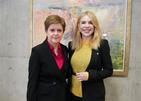 Ukrainian MP Kira Rudik 'extremely grateful' to Scots for support and solidarity as she meets ...