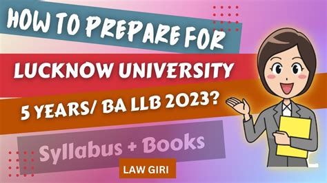 Lucknow University BA LLB Entrance Exam 2023 Syllabus Books Pattern