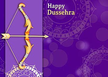 Dussehra Bow And Arrow Purple Indian Background Tokachi Festival