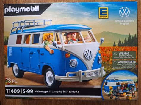 Playmobil Volkswagen T Van Camping Bus Combi Vw Edeka Playmobil