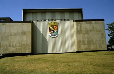 Municpal Buildings Falkirk Showing Falkirk District Council Coat Of