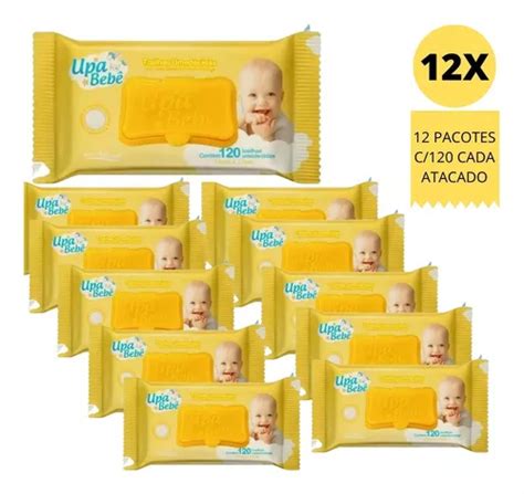 Toalhas Umedecidas Upa Bebê C 120 Cada pct atacado Kit C 12