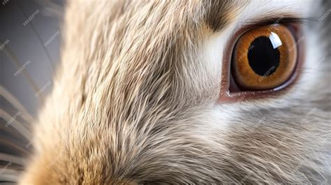 Premium Photo | Rabbit eye closeup