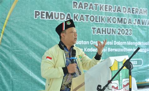 Buka Rakerda Ketum Pp Pemuda Katolik Minta Komda Jawa Barat Rumuskan