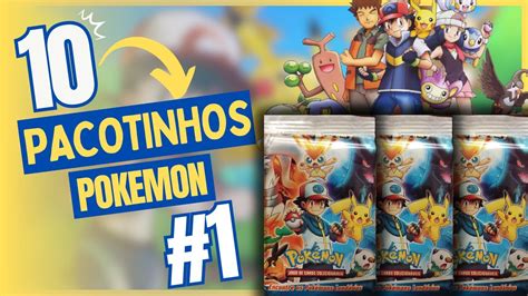 ABRINDO 10 PACOTINHOS POKEMON DE BANCA 01 YouTube