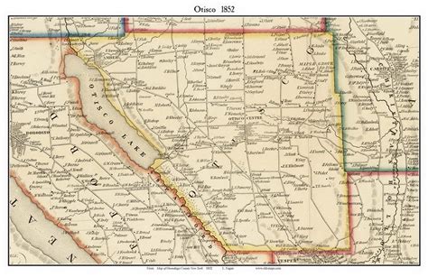 This Map Is A Custom Made Excerpt From The Old Onondaga County Wall