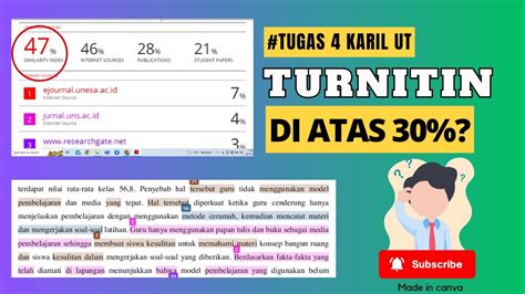 Tugas Karil Ut Cek Turnitin Hasilnya Lebih Youtube