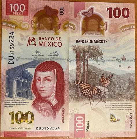 Mexico Мексика 100 Pesos 2022 Unc P W134 1 Javirnv — Купуйте на за вигідною