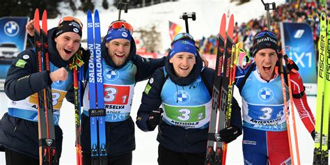 Biathlon Tir Rectifi En Relais Pour Les Quipes De France Avant Les