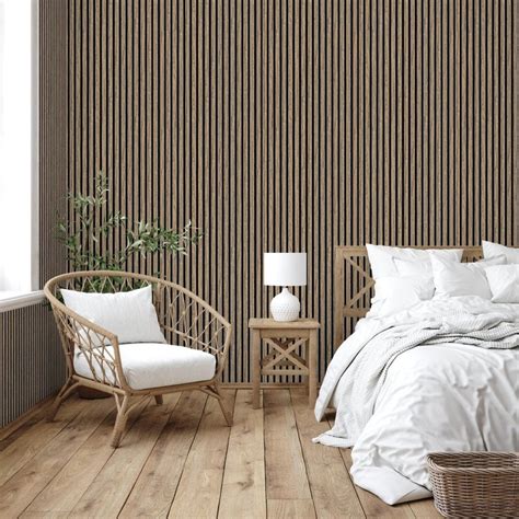 Wondawall™ Acoustic Slat Wall Panels Aged Oak Wood Veneer