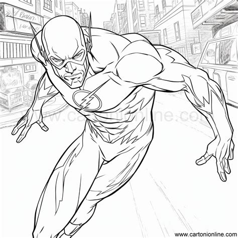 Disegno 01 Di The Flash Da Colorare