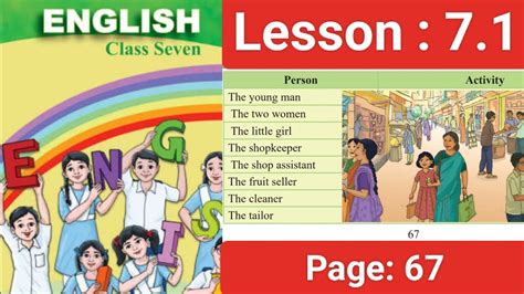 English Class 7 Unit 7 Lesson 71 Page 67 Using Verbs Easily Class