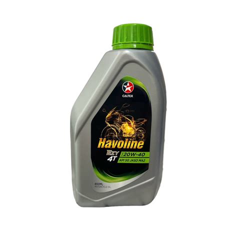 นำมนเครอง CALTEX Havoline EZY 4T 20W 40 API SG JASO MA2 0 8 L ฝา