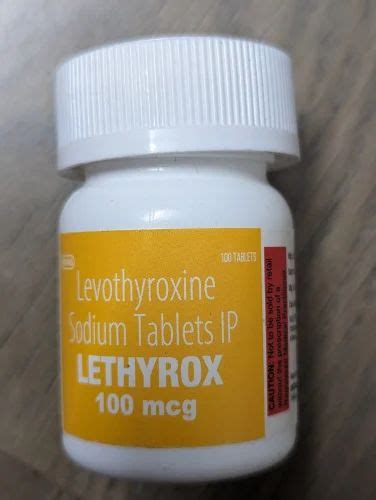 Levothyroxine Sodium Lethyrox 100 Tablet At Rs 300 Bottle Thyroid