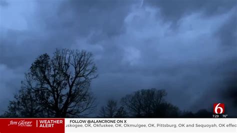 Severe Storm System Drops Large Hail Heavy Rain To Portions Of Oklahoma