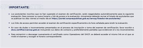 Registro de Postulantes Servicio Nacional de Contratación Pública