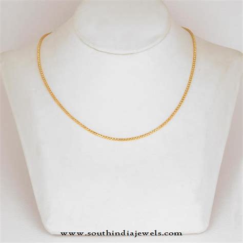 Daily Wear Gold Chain From Whps South India Jewels