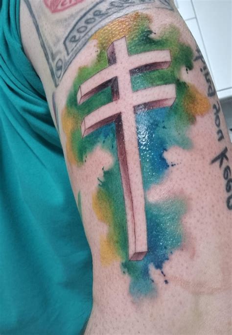 Double cross tattoo : r/FrightenedRabbit