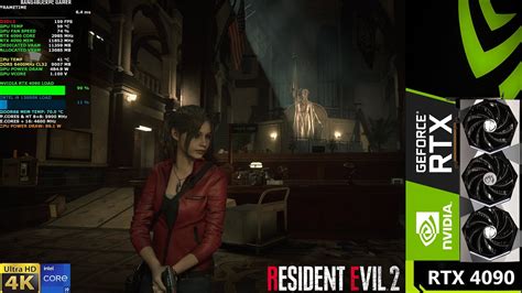 Resident Evil 2 Remake High Settings Ray Tracing 4K RTX 4090 I9