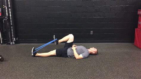 Supine Band Hip Flexor Youtube