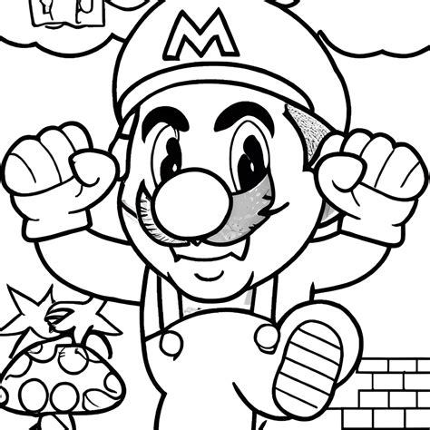 Libro Para Colorear De Super Mario Bros Creative Fabrica