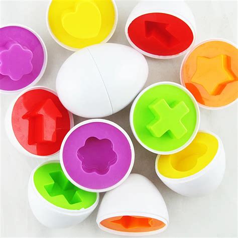 Buy 6pcs Geometric Figure Eggs Toys Education Learning