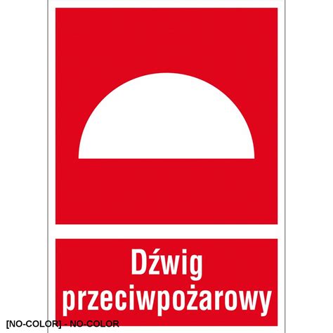 ZZ 24P Znak ochrony PPOŻ Dźwig przeciwpożarowy 150x205 200x300