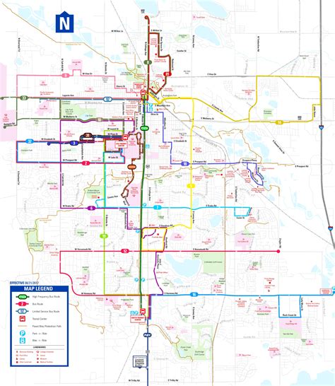 Map Of Fort Collins Colorado Streets And Neighborhoods