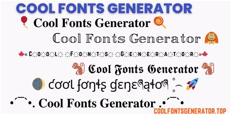 Cool Fonts Generator 💖 #𝟙😍~ Copy and Paste 🅵🅾🅽🆃🆂 🤡