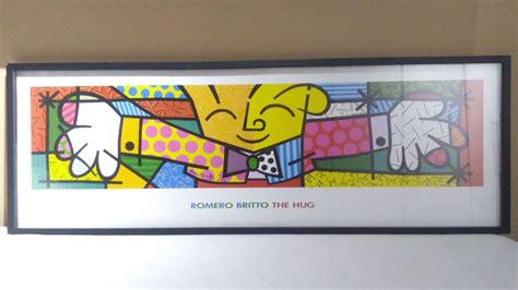 Quadro The Hug Romero Britto Item De Decora O Romero Britto Usado