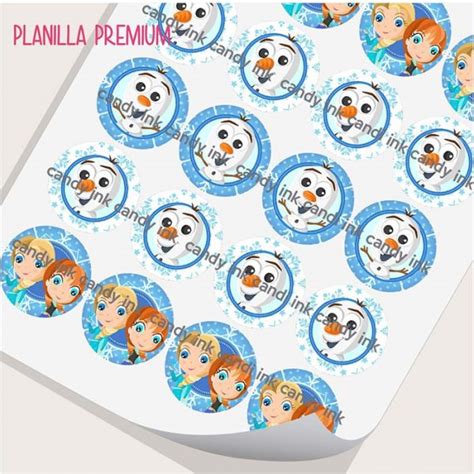 Planilla De Circulos Frozen 2 Candy Ink