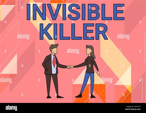 Affichage Conceptuel Invisible Killer Photo Conceptuelle Présence Dans