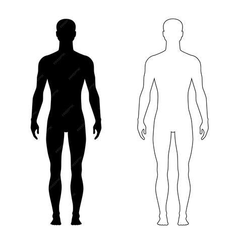 Human Outline Black