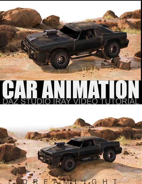 Car Animation Daz Studio Iray Video Tutorial Daz 3d