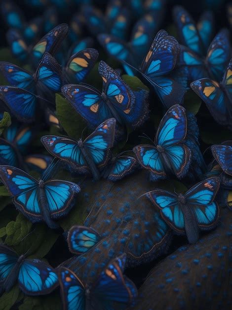 Premium Ai Image Colorful Butterflies