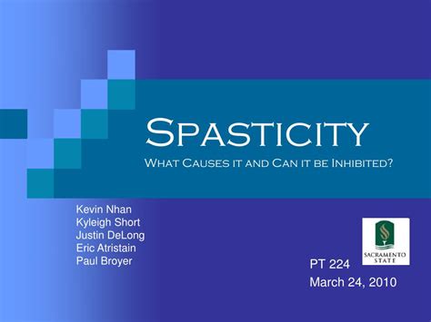 Ppt Spasticity What Causes It And Can It Be Inhibited Powerpoint