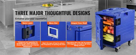 VEVOR Insulated Food Pan Carrier Qt Hot Box For Catering LLDPE