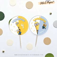 Kit Imprimible MINIONS MOD2 Jotas Paper Kits