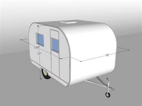 Tiny Travel Trailers Plans Build Car Camper DIY Blueprints Etsy Diy