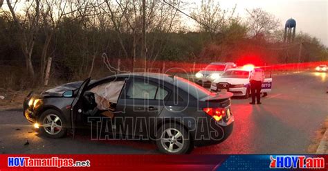 Hoy Tamaulipas Accidentes En Tamaulipas Fuerte Choque Frente A La