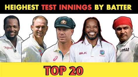 Highest Individual Score In Test Cricket History Top Youtube