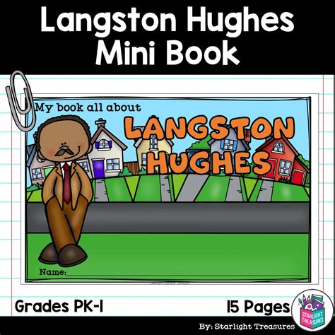 Langston Hughes Mini Book For Early Readers Black History Month Made